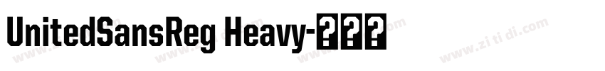 UnitedSansReg Heavy字体转换